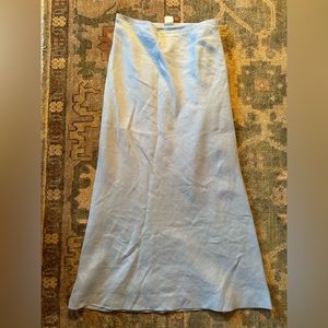 Vintage linen maxi skirt